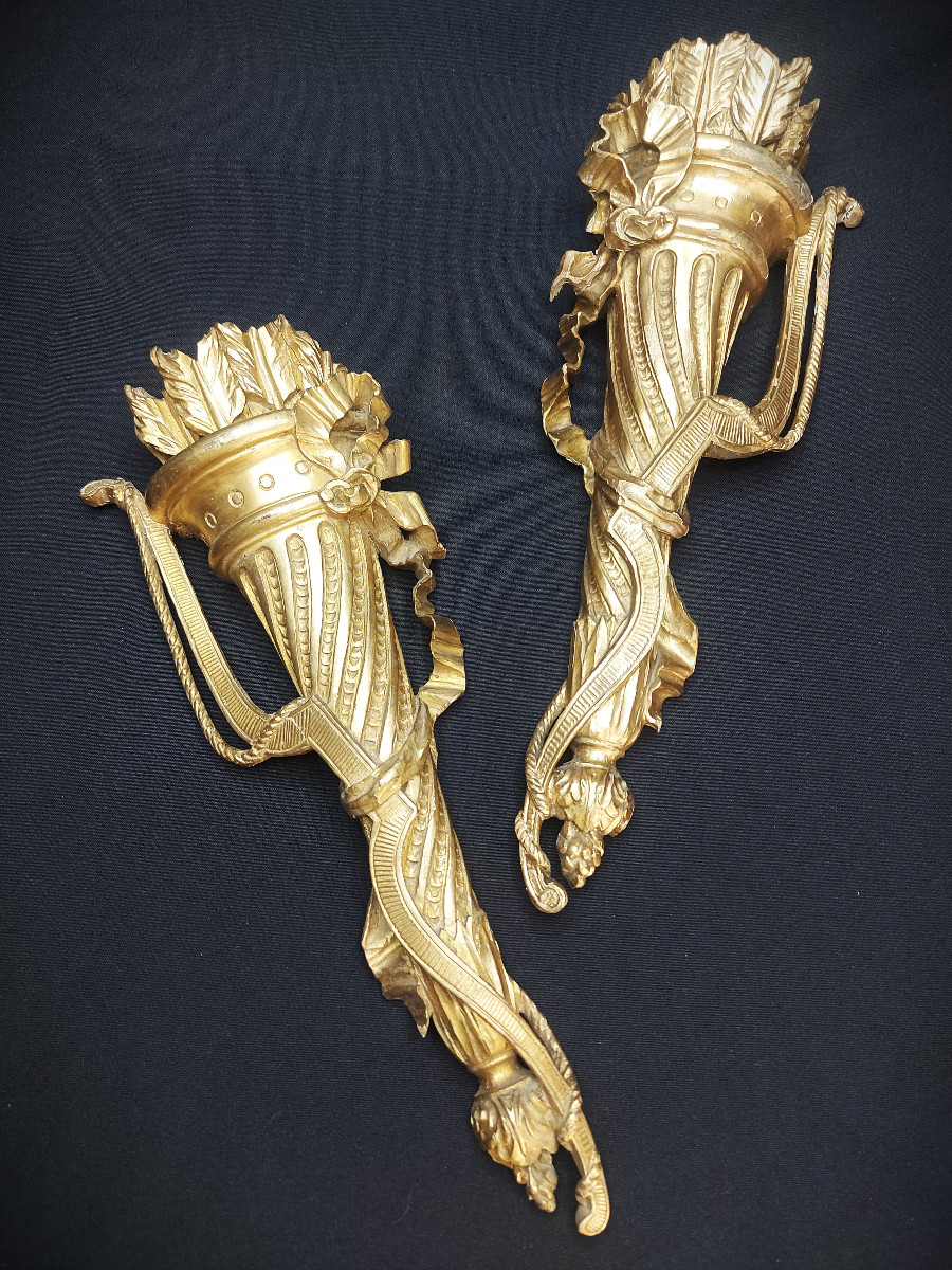 Appliques en bois doré-photo-2