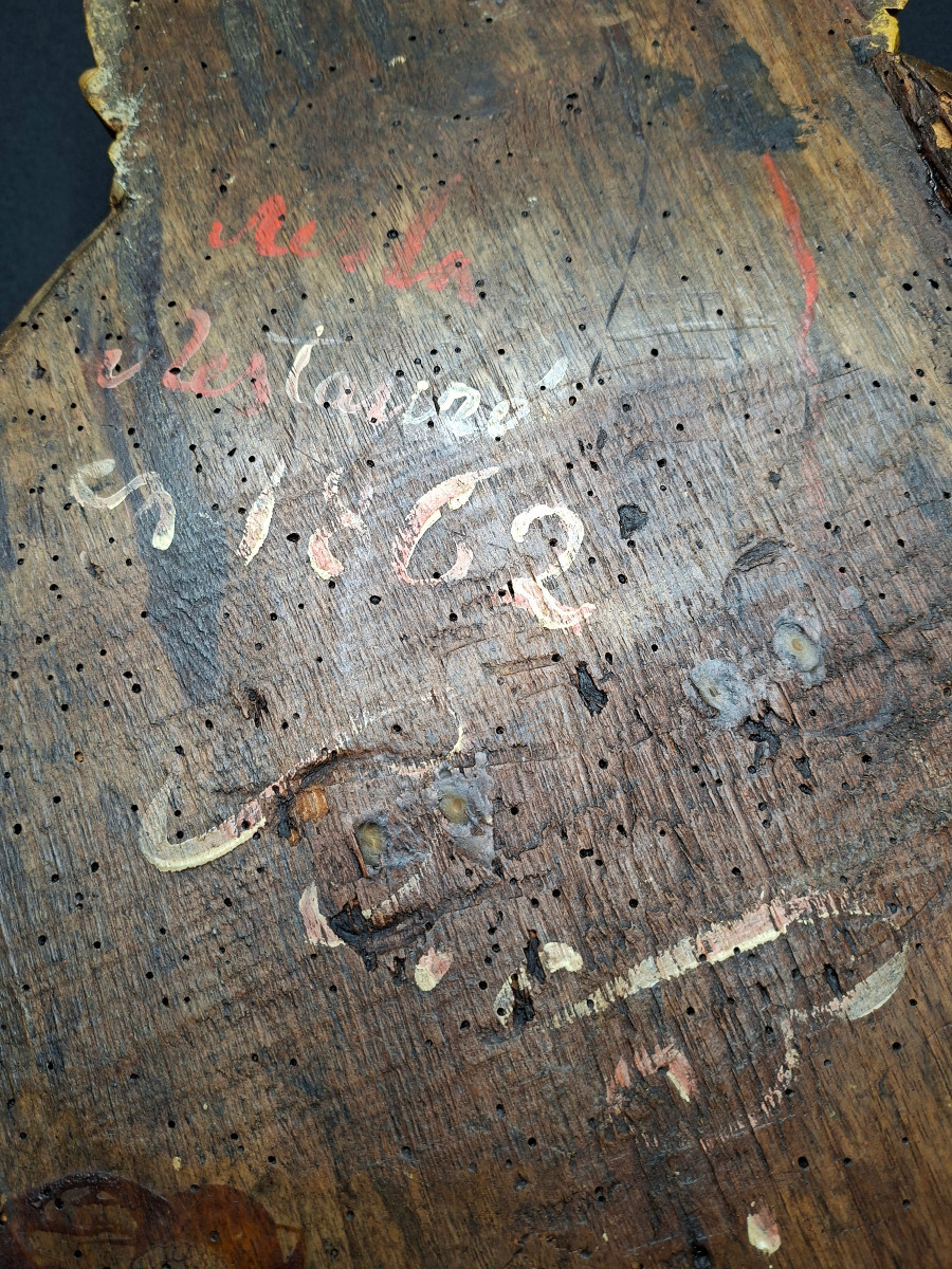 Blason Royaliste en Bois Sculpté-photo-7