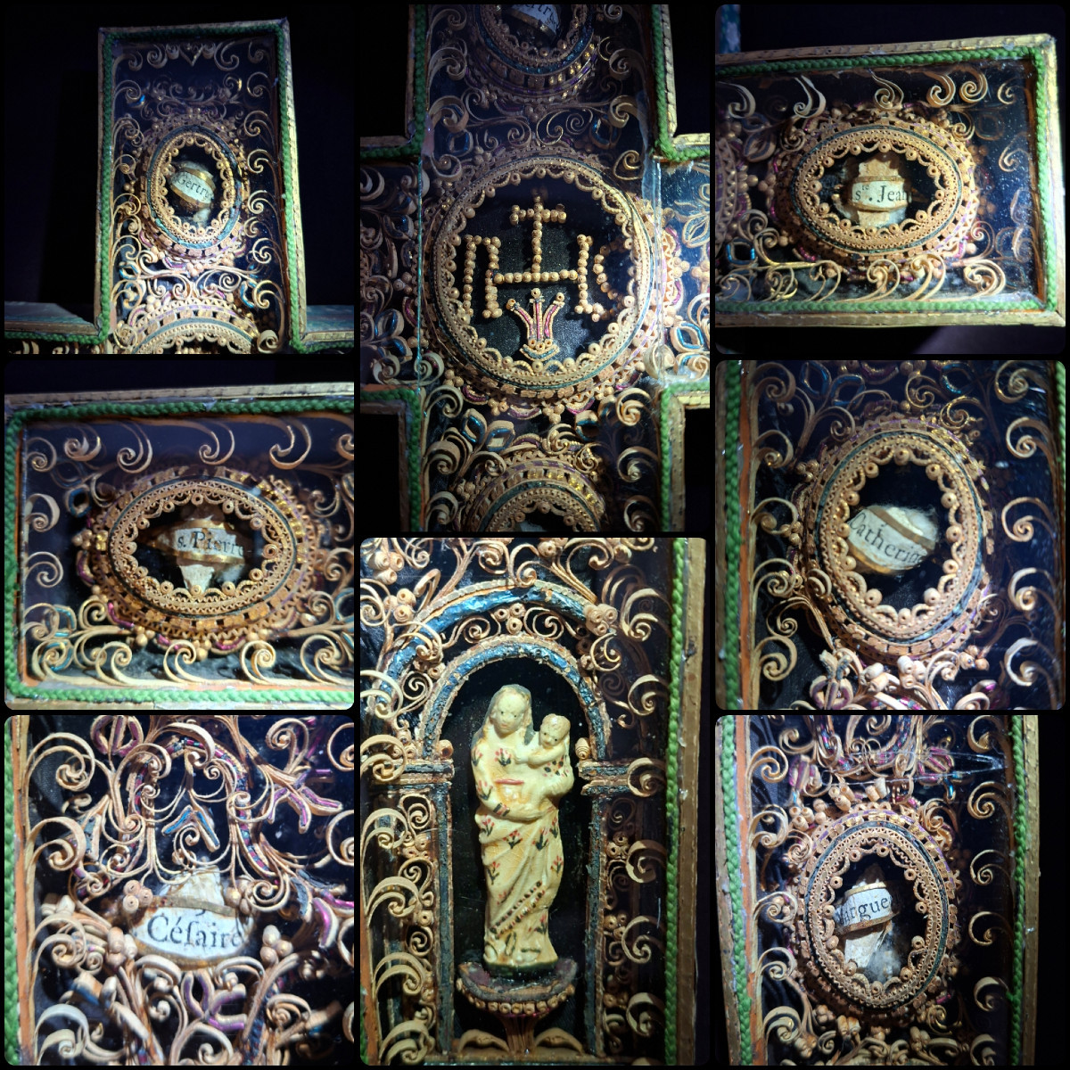 Reliquary Cross And Paper Filigree-photo-4