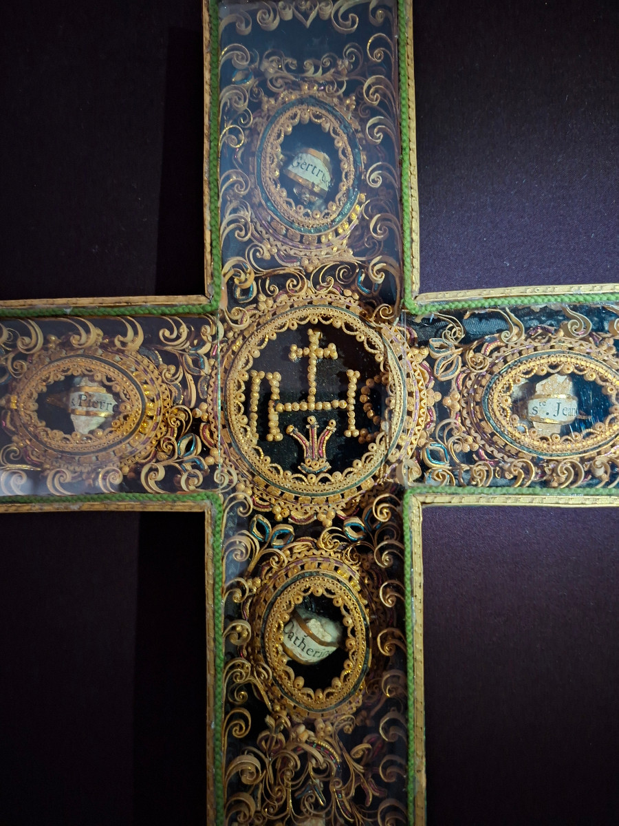 Reliquary Cross And Paper Filigree