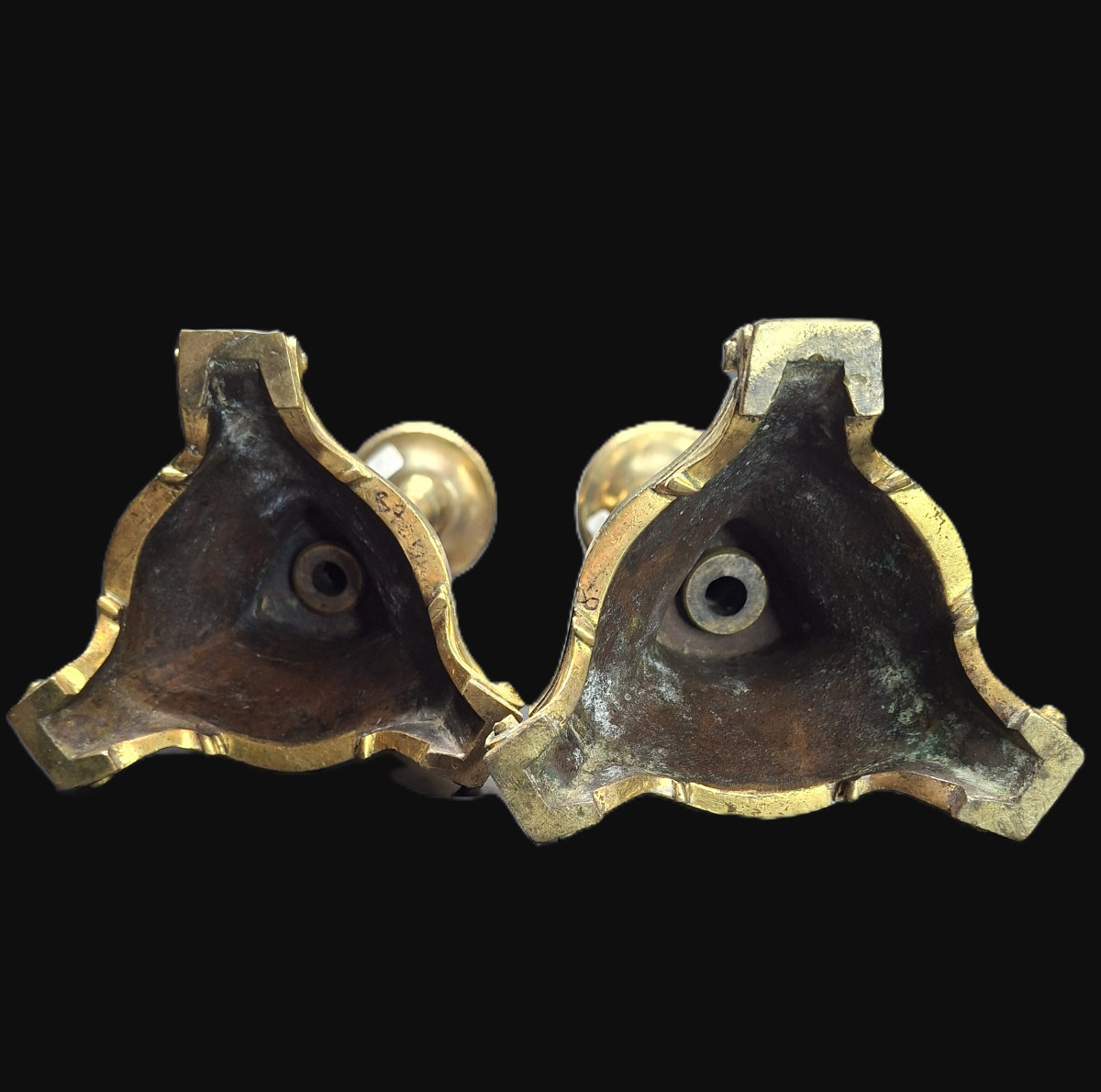 Bronze Candlesticks (pair) Style 17th Century-photo-1