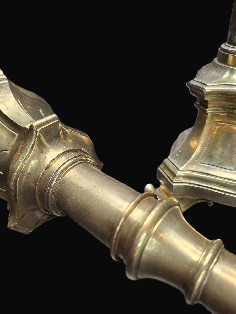 Bronze Candlesticks (pair) Style 17th Century-photo-2