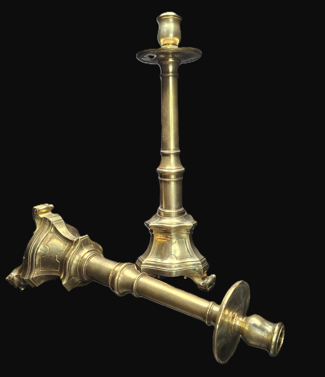 Bronze Candlesticks (pair) Style 17th Century