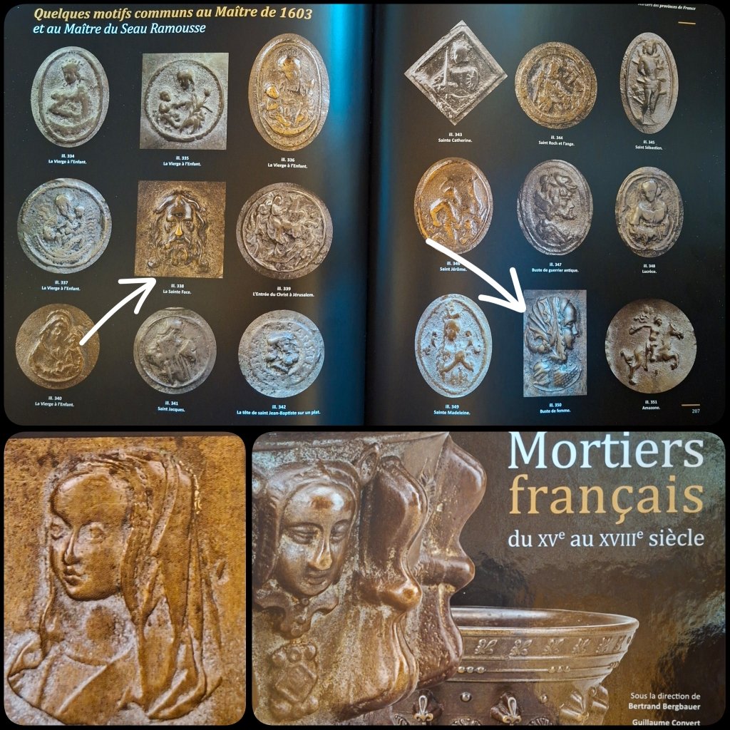 Mortier en Bronze Début 17e Siècle -photo-8