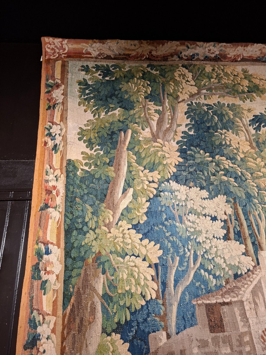 Aubusson Tapestry: *the Charenton Mill*, After A Work By J-b-m Huet-photo-4