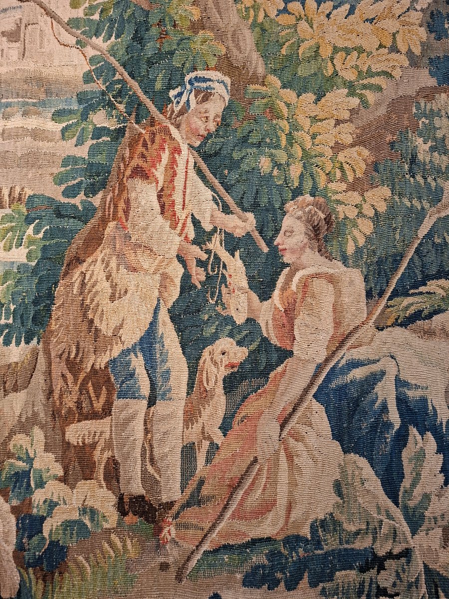 Aubusson Tapestry: *the Charenton Mill*, After A Work By J-b-m Huet-photo-3