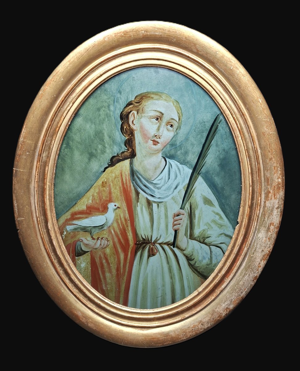 Mounted Under Glass: Sainte Colombe