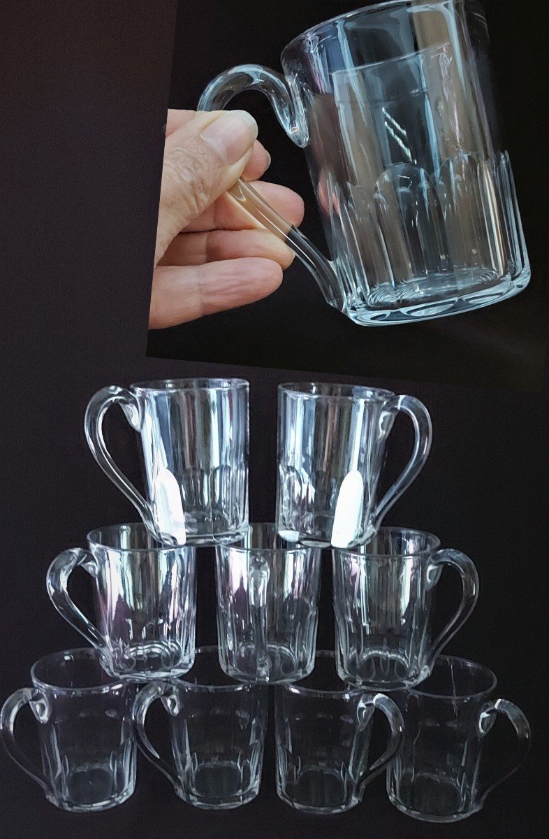 10 Piece Crystal Coffee Cups