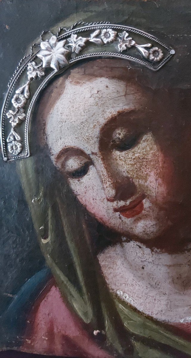 Portrait De La Vierge Marie Début 17e Siècle-photo-6
