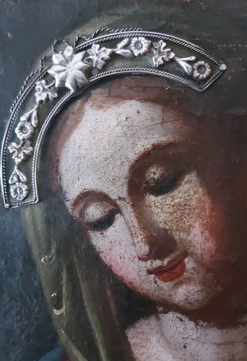 Portrait De La Vierge Marie Début 17e Siècle-photo-7