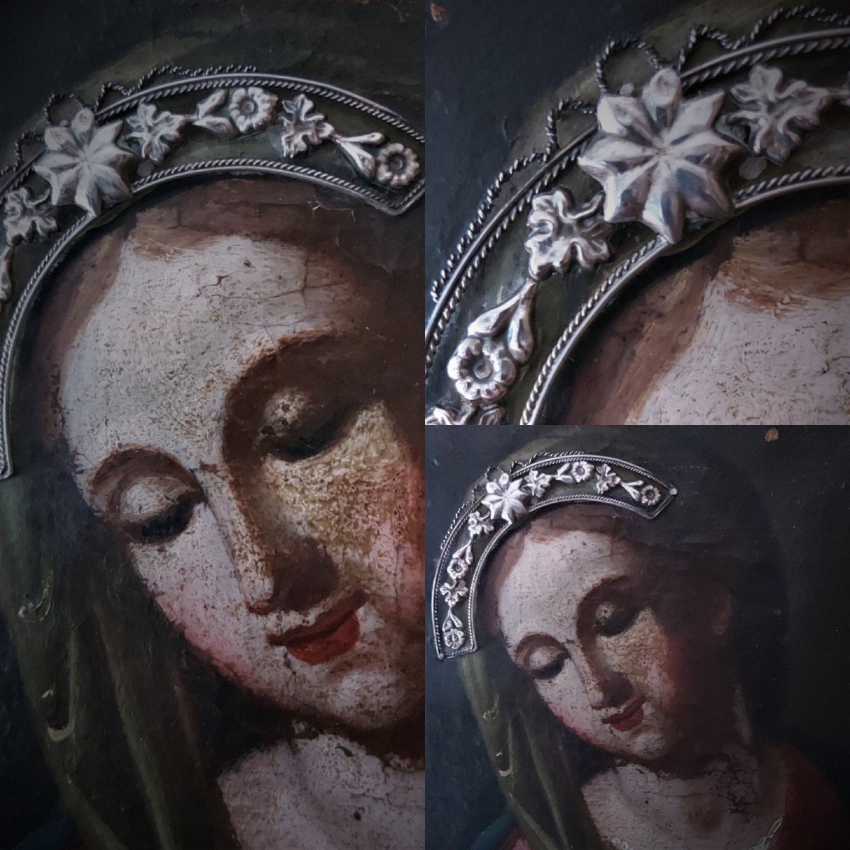 Portrait De La Vierge Marie Début 17e Siècle