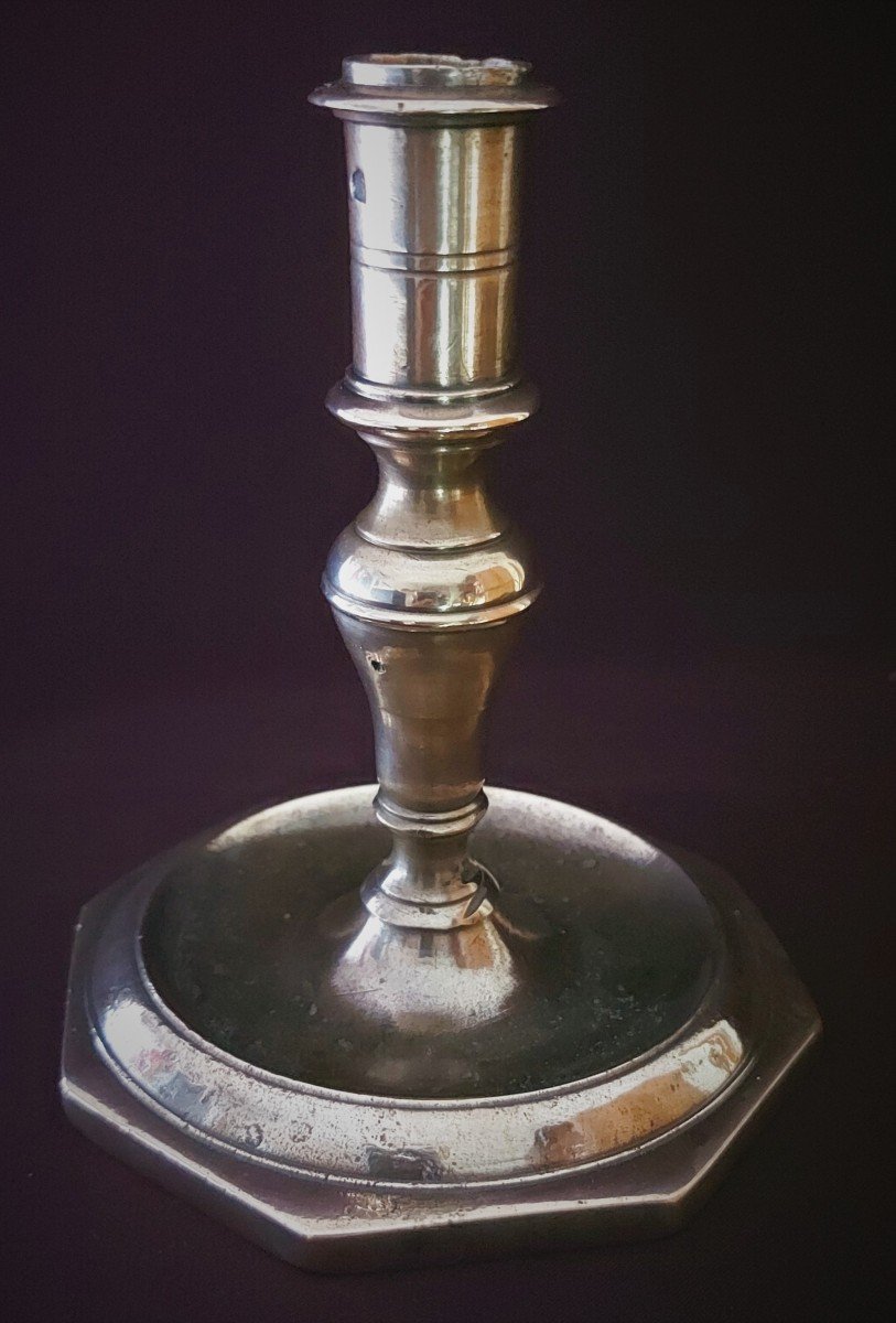 17th Century Bronze Candlestick-photo-4