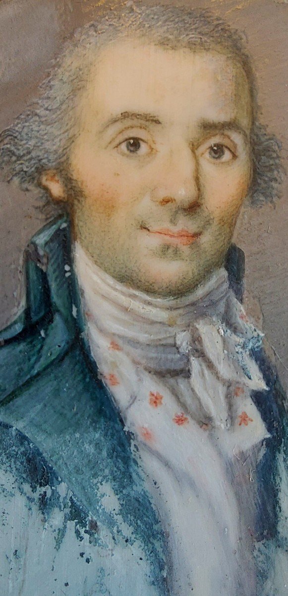 Portrait De Gentilhomme Début 19e Siècle-photo-2