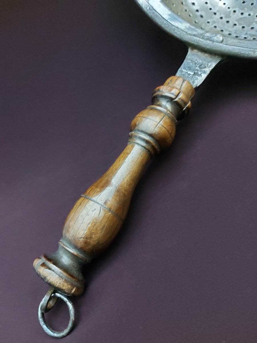 Brass Colander Late 18th Century-photo-2