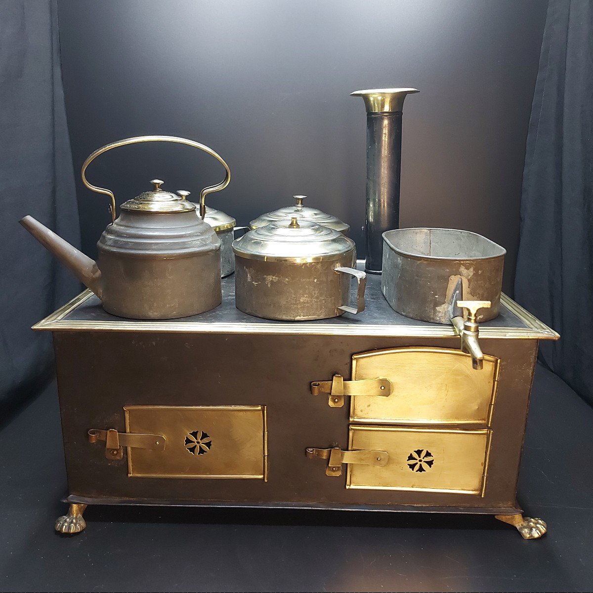 Jouet Cuisinière Circa 1900-photo-3