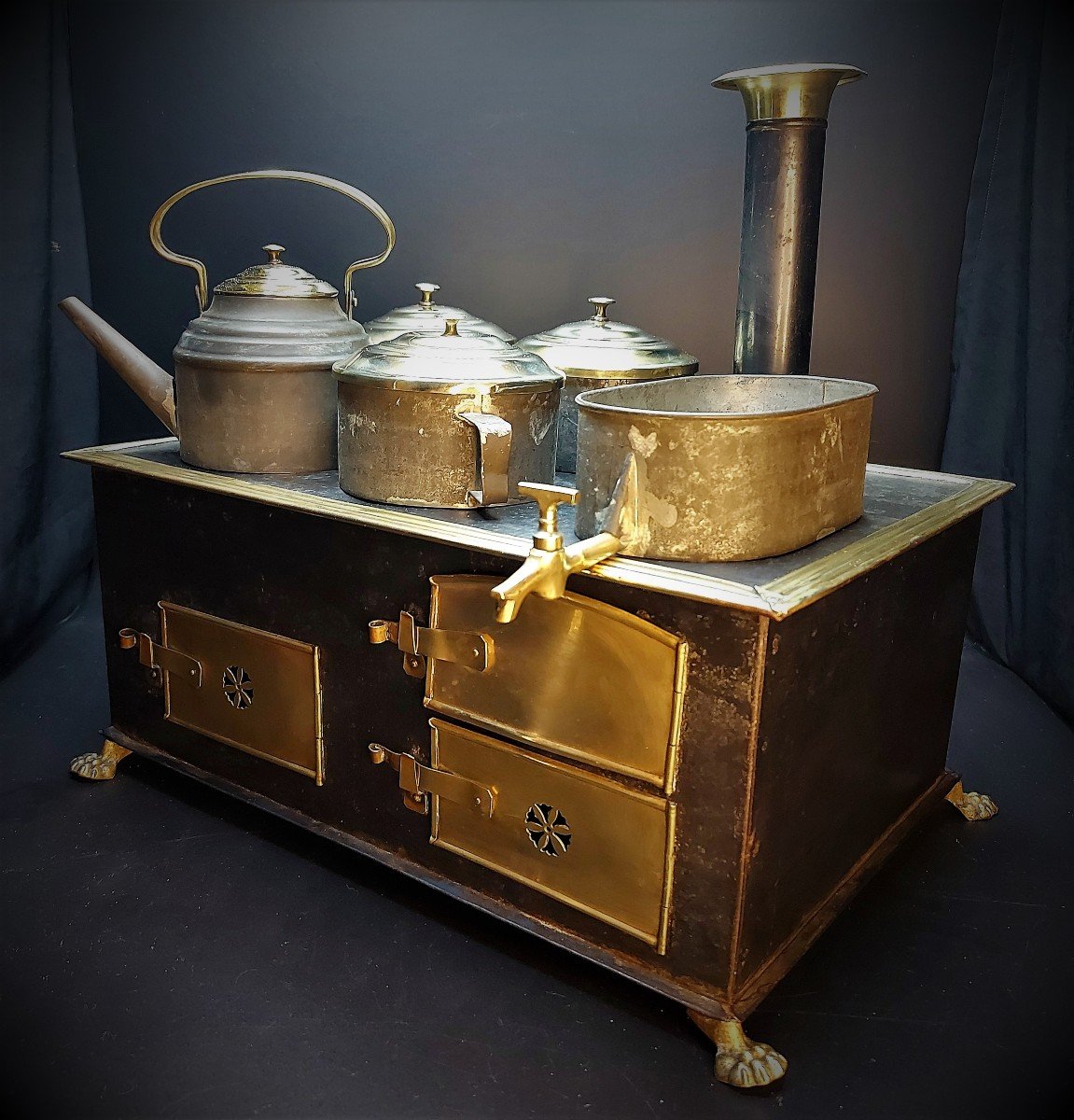 Jouet Cuisinière Circa 1900-photo-8