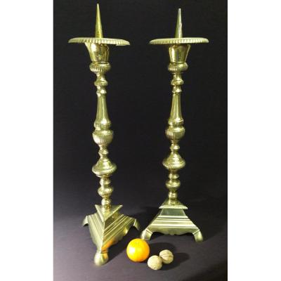 Candle Pique (pair Of)