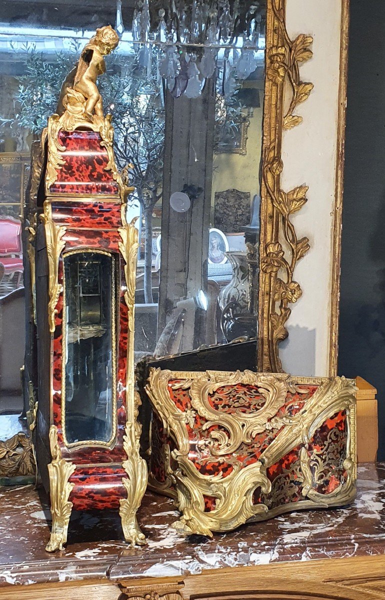 Grand Cartel Et Son Socle Epoque Louis XV-photo-3