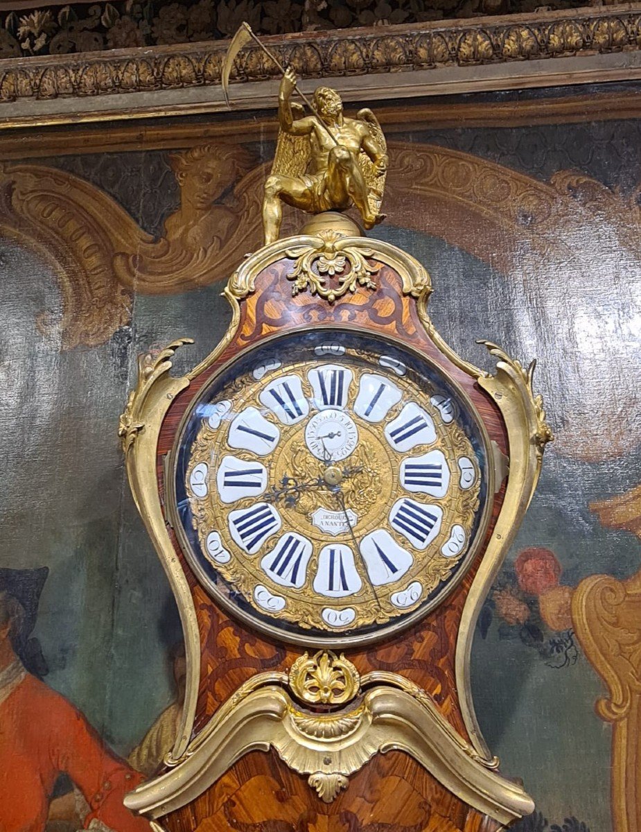 Régulateur de Parquet Epoque Louis XV-photo-1