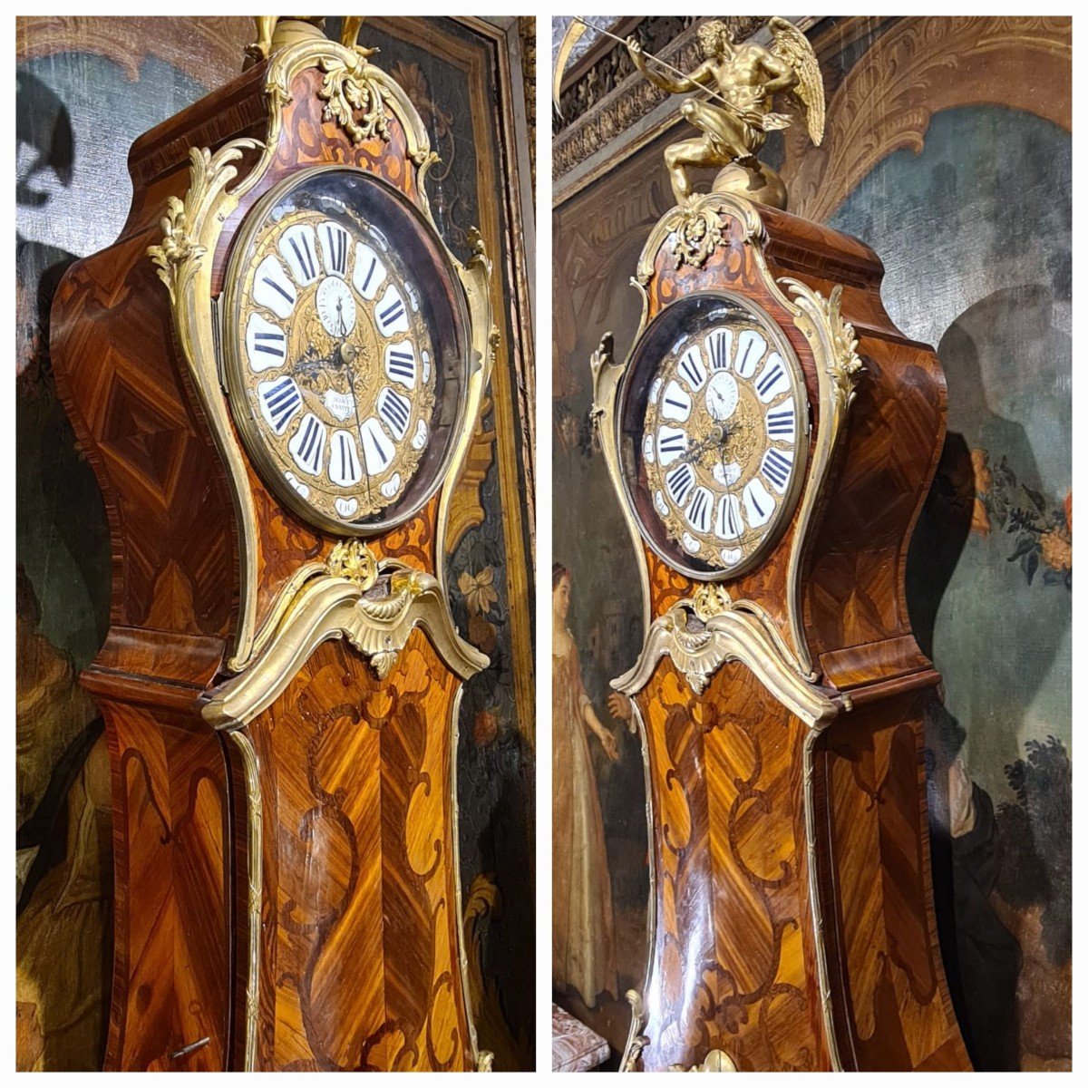 Régulateur de Parquet Epoque Louis XV-photo-5