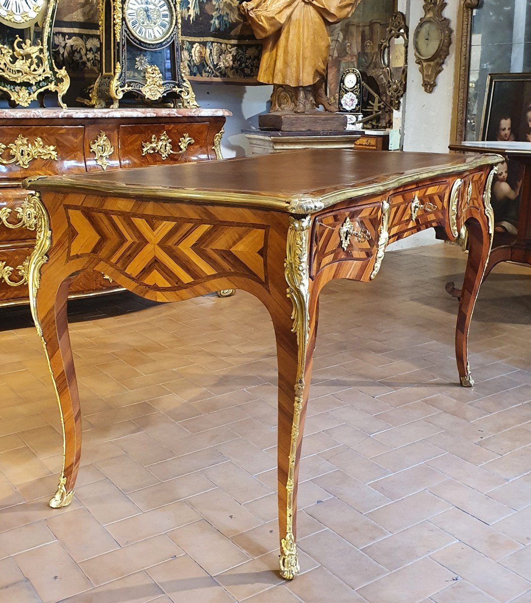 Bureau Plat Epoque Louis XV-photo-3