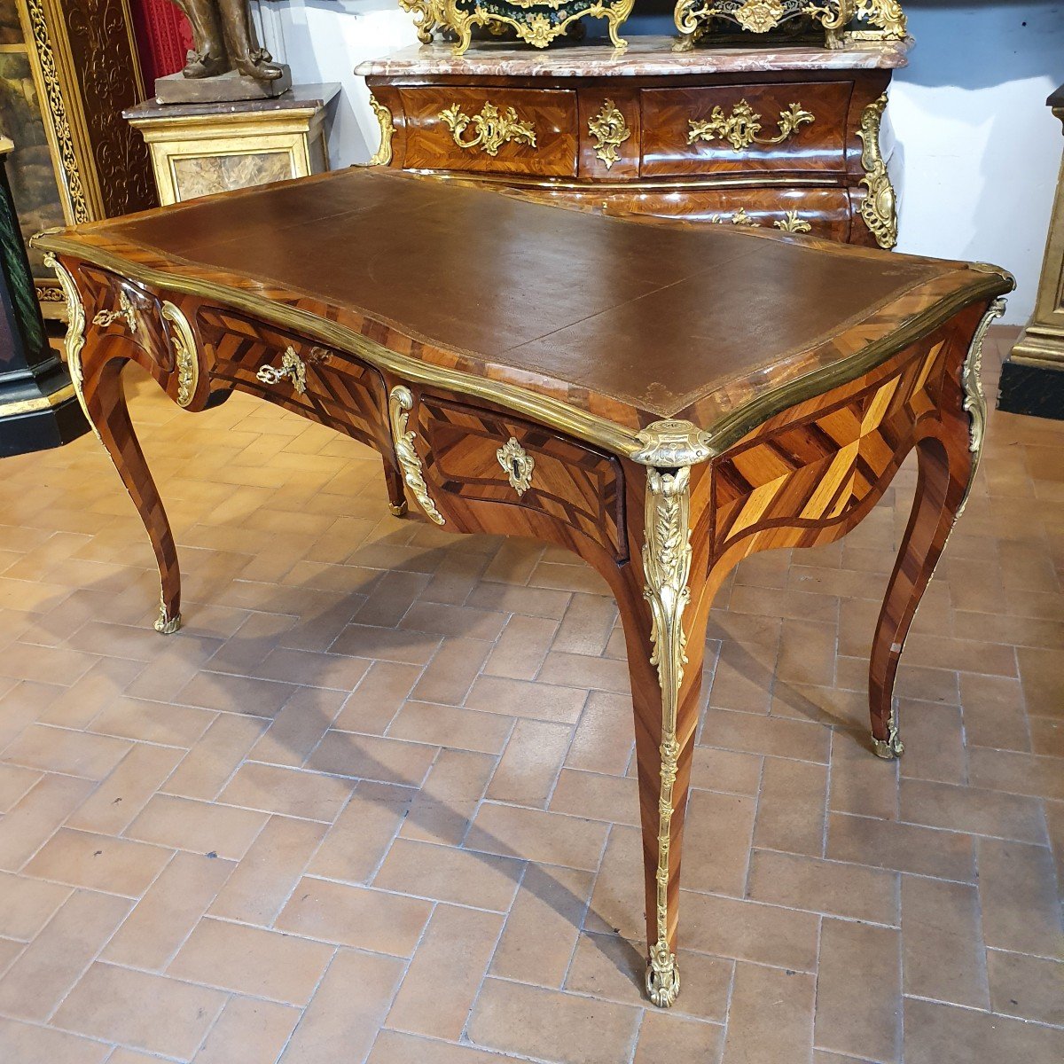 Bureau Plat Epoque Louis XV-photo-1