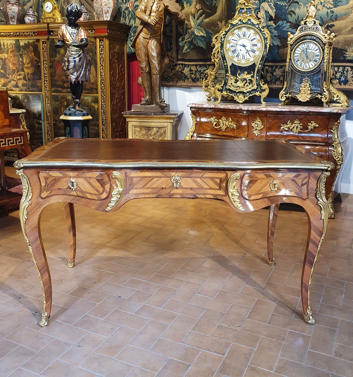 Bureau Plat Epoque Louis XV-photo-3