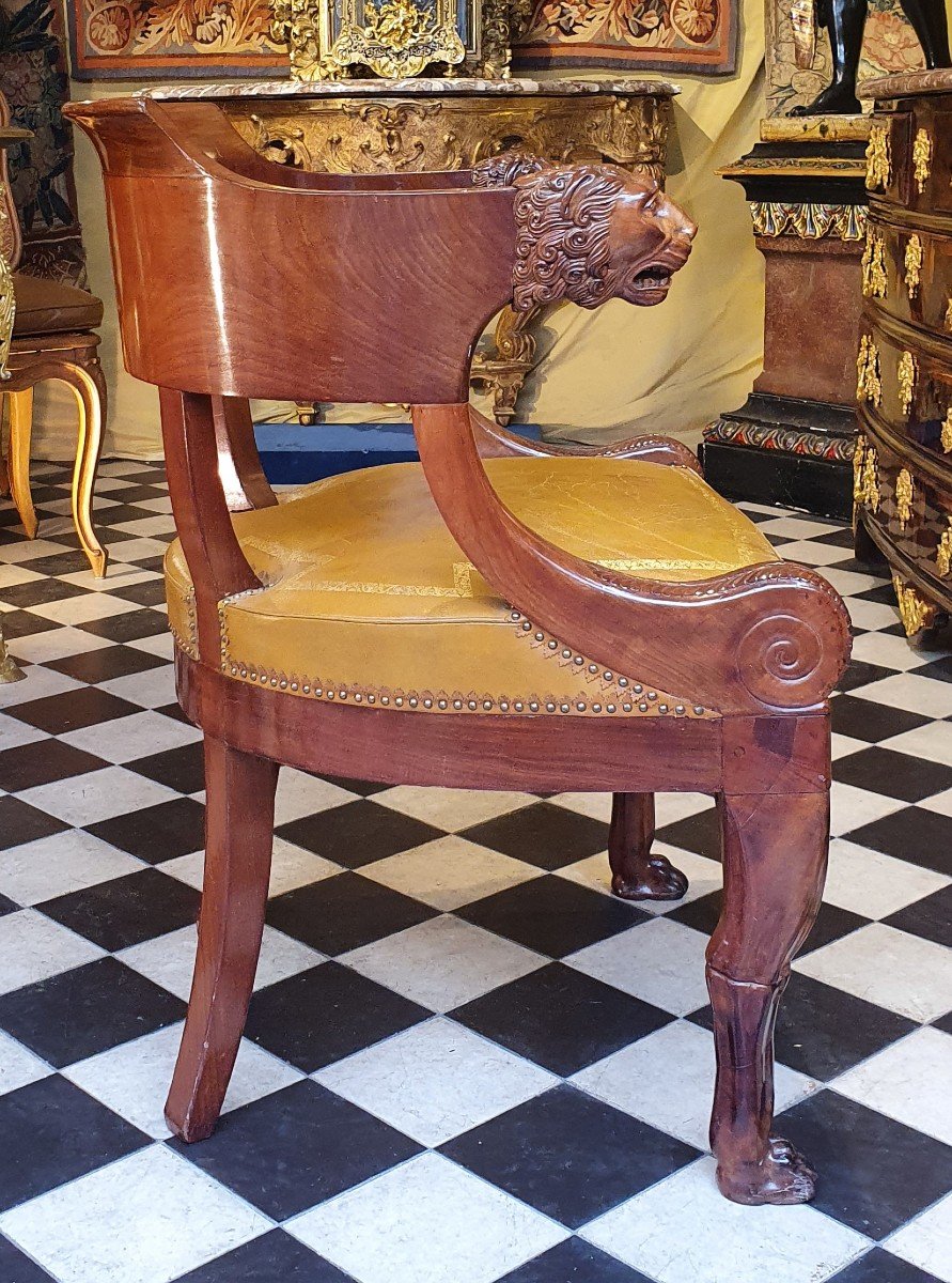 Empire Period Office Armchair-photo-4