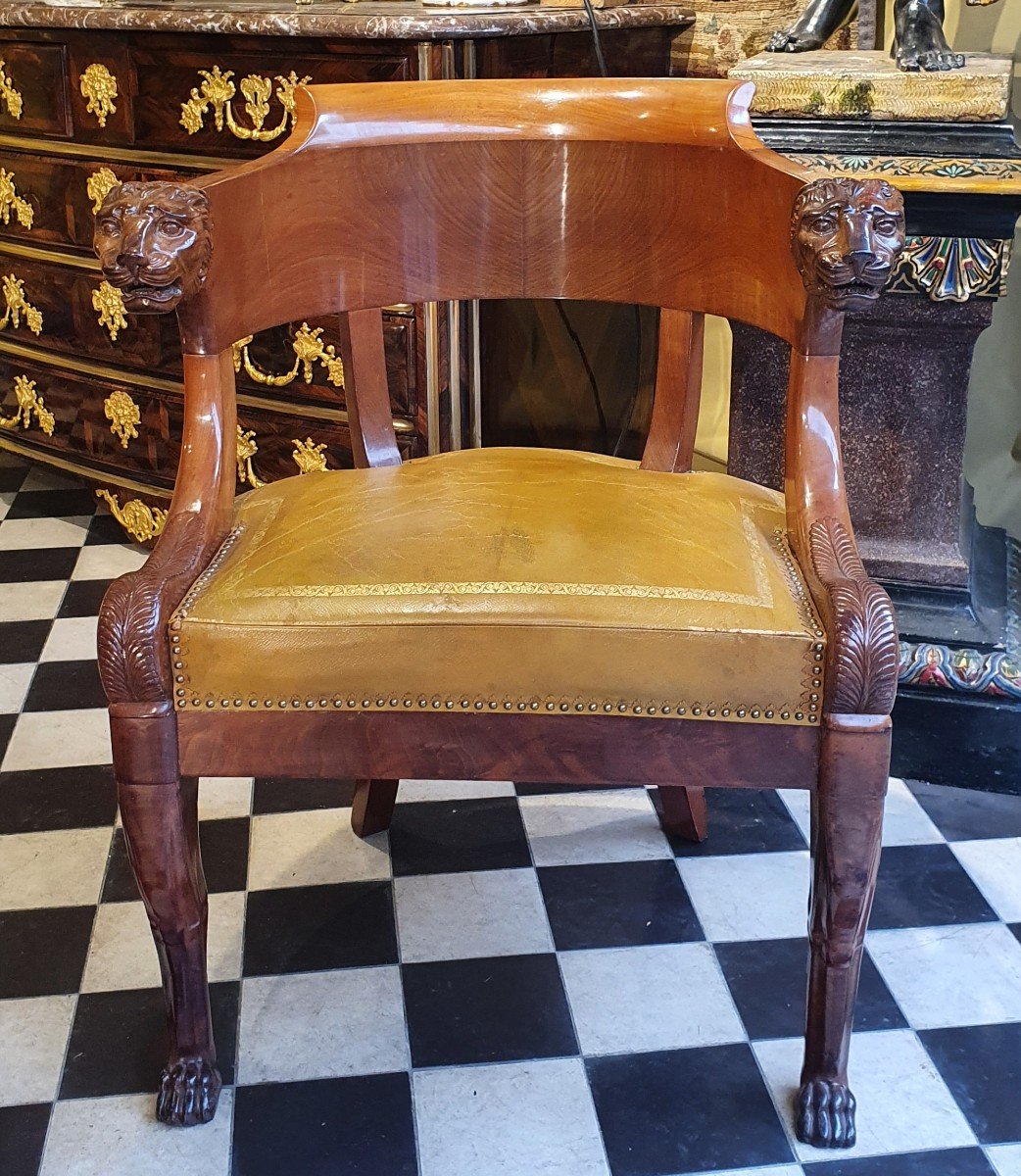 Empire Period Office Armchair-photo-3