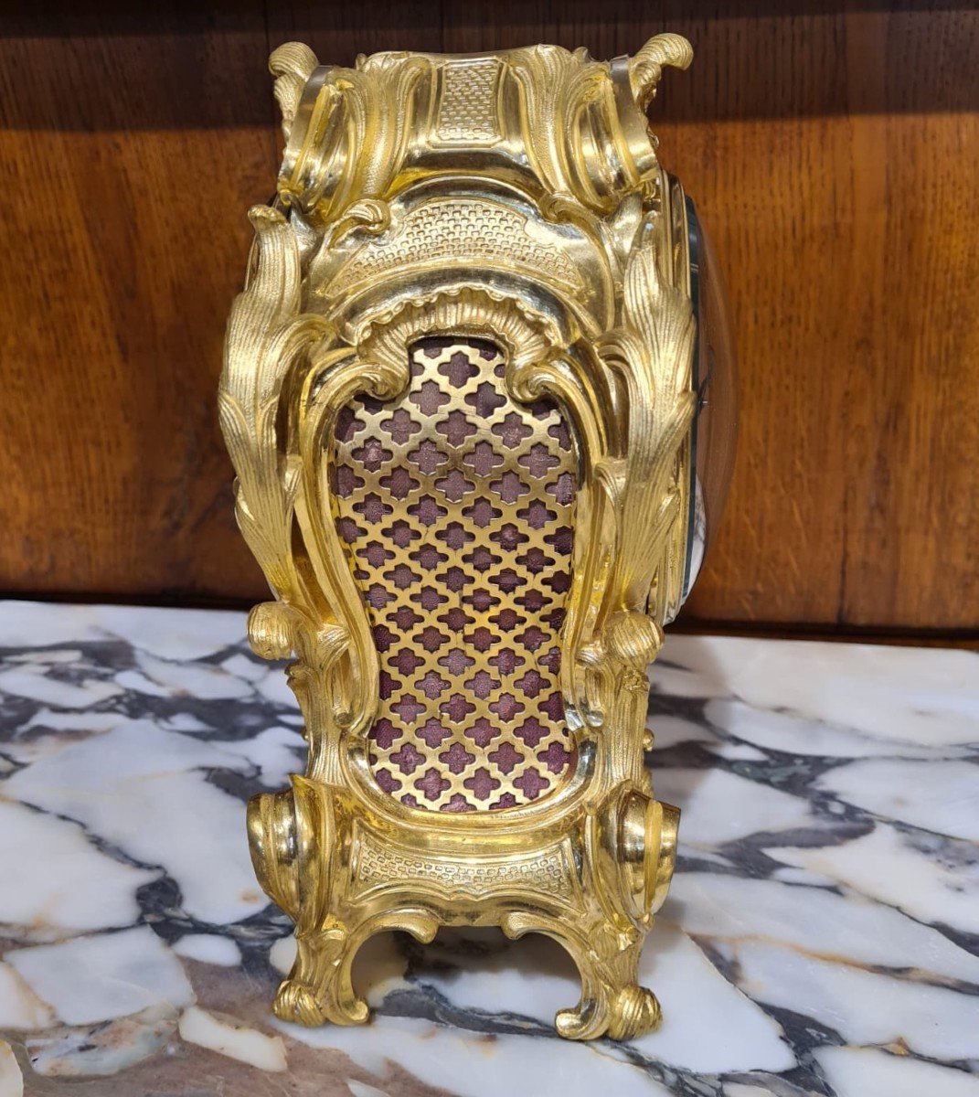 Small Table Clock Louis XV Period-photo-2