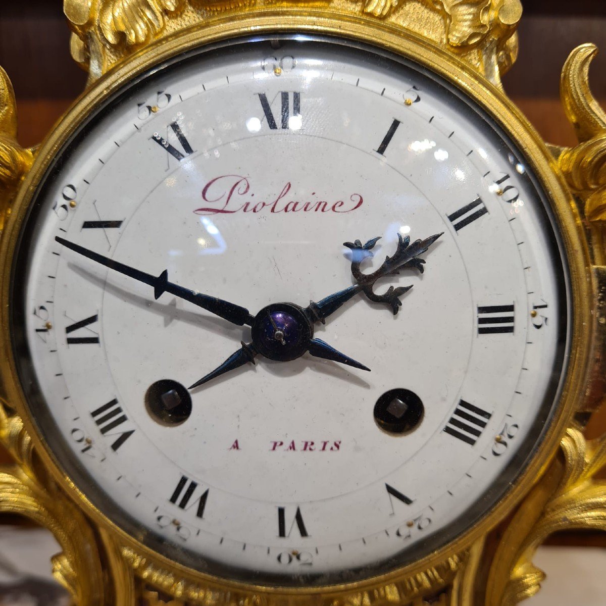 Small Table Clock Louis XV Period-photo-3