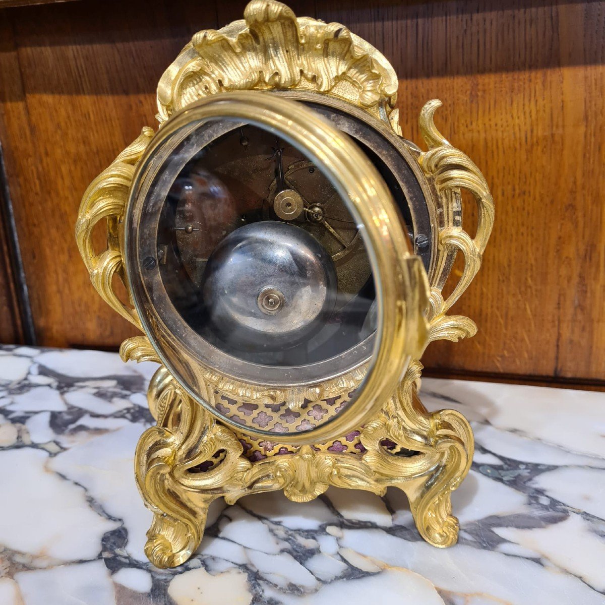 Small Table Clock Louis XV Period-photo-1