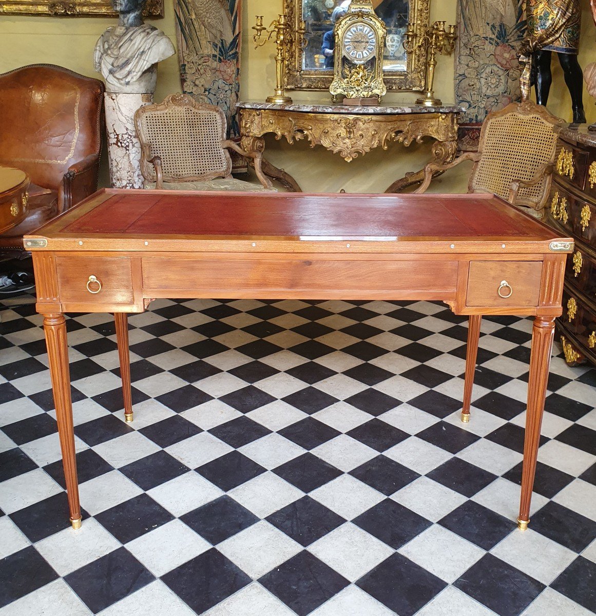 Mahogany Tric-trac Table Louis XVI Period-photo-3
