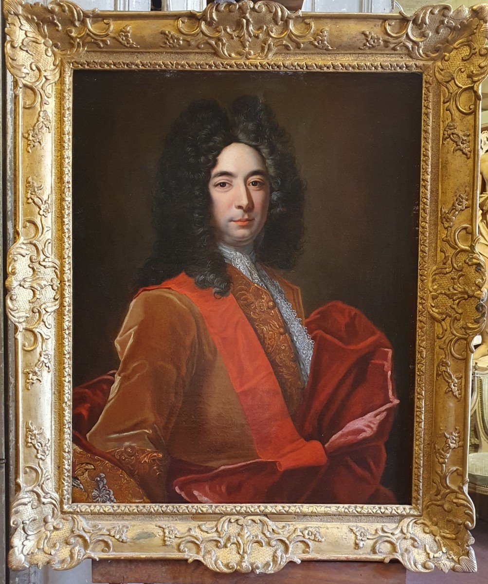 Portrait De Claude Le Blanc Vers 1700 - Entourage De Hyacinthe Rigaud-photo-2