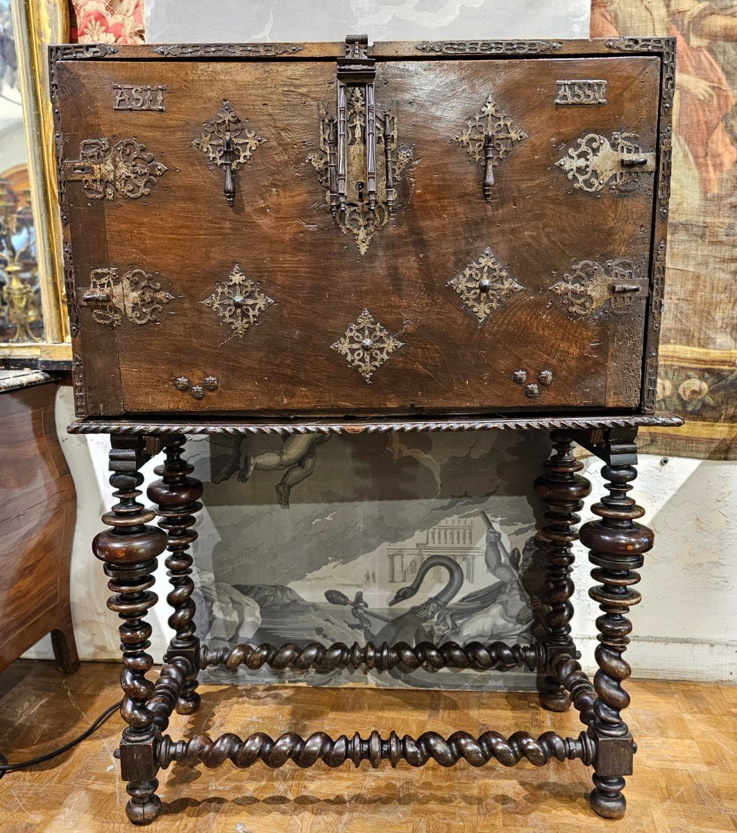 Important Bargueno Epoque Louis XIV-photo-2