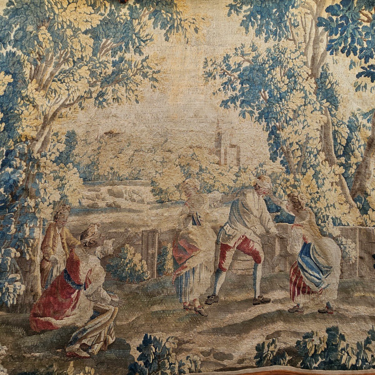 Tapisserie d'Aubusson Epoque Louis XV-photo-2