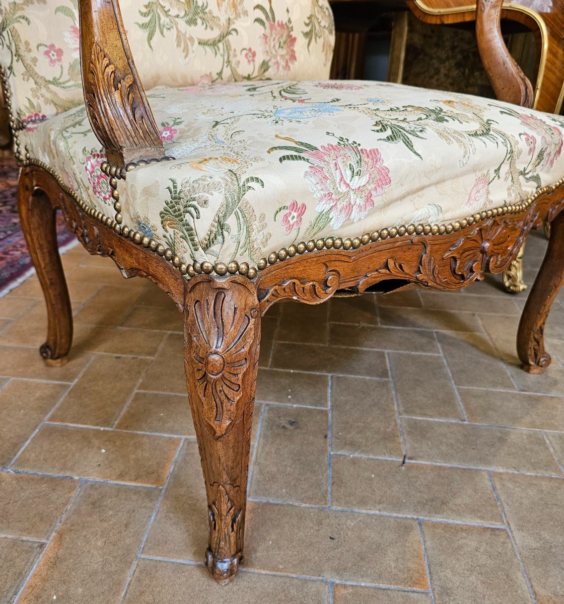 Large Armchair With Backrest A La Reine Regency Period-photo-2