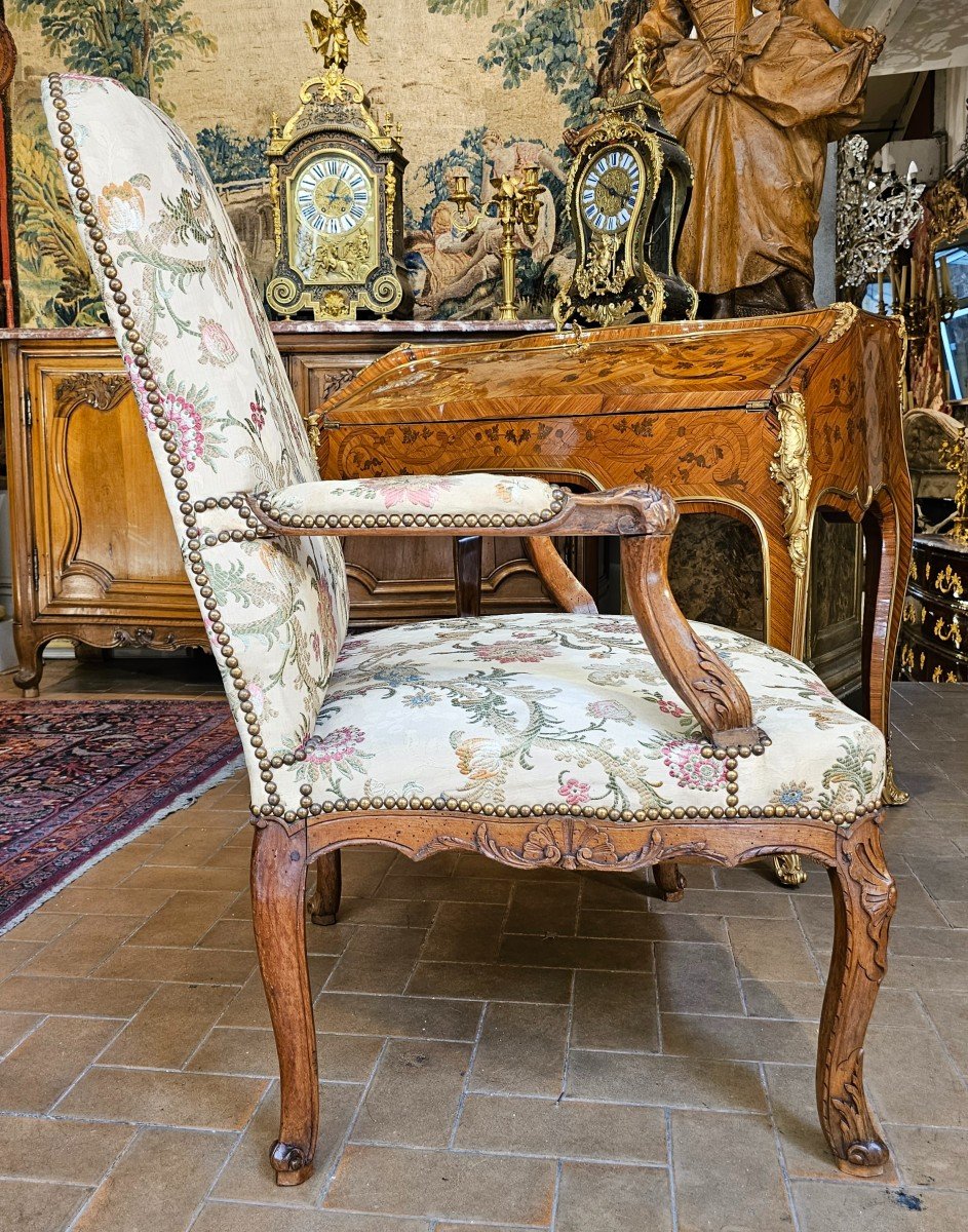 Large Armchair With Backrest A La Reine Regency Period-photo-3