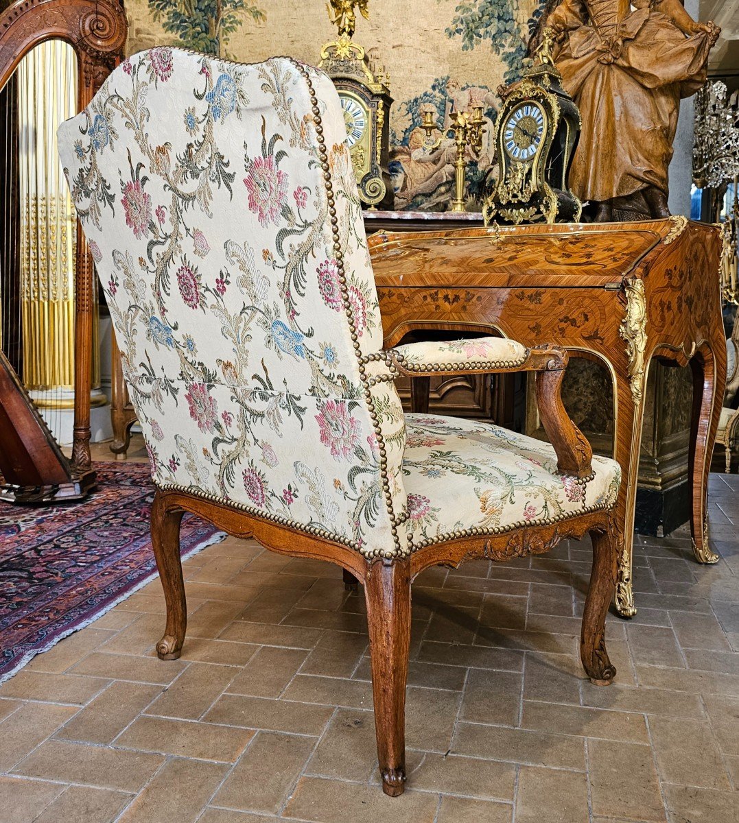 Large Armchair With Backrest A La Reine Regency Period-photo-1