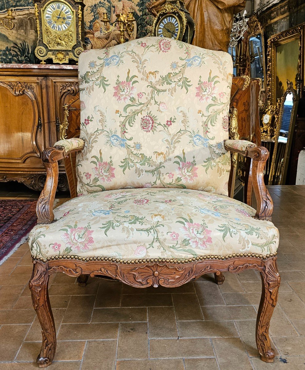 Large Armchair With Backrest A La Reine Regency Period-photo-2