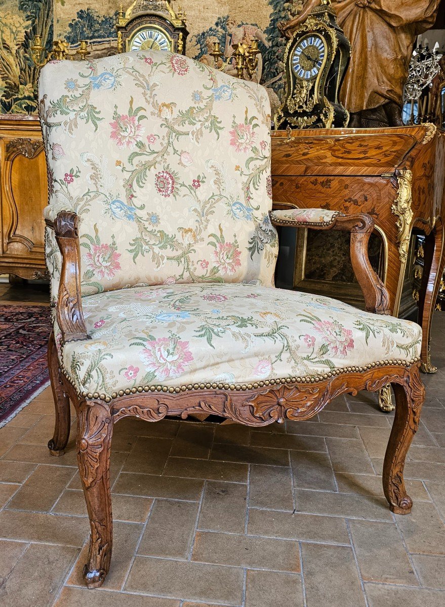 Large Armchair With Backrest A La Reine Regency Period
