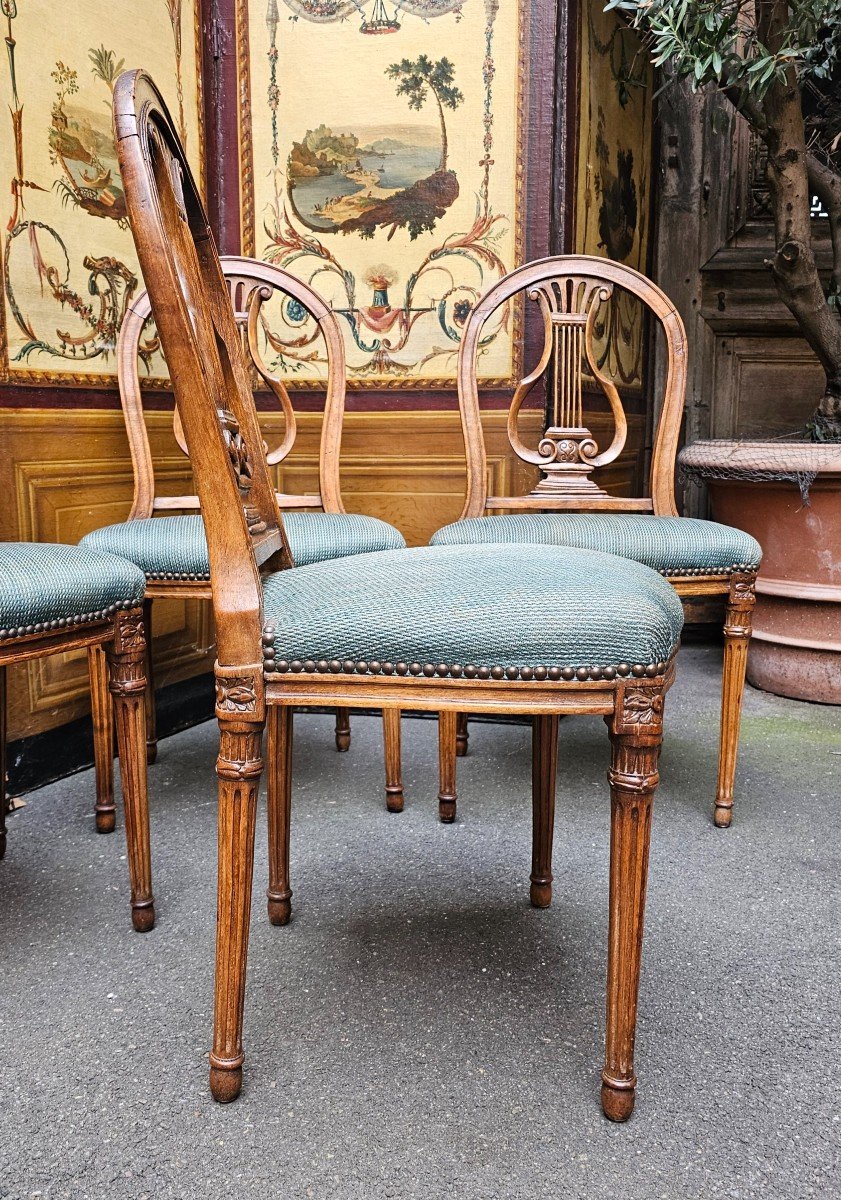 Suite Of Six Directoire Period Chairs-photo-4