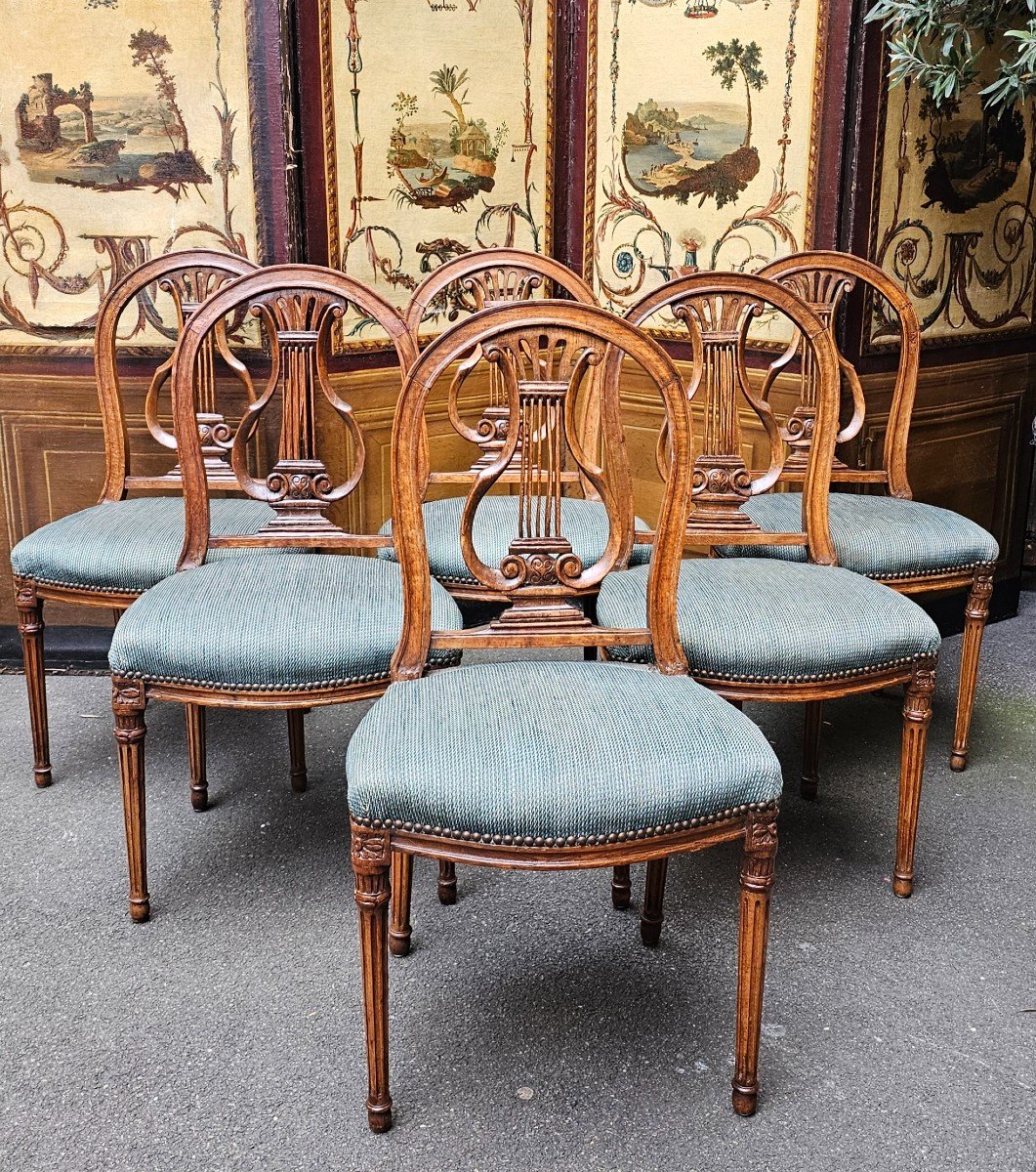 Suite Of Six Directoire Period Chairs