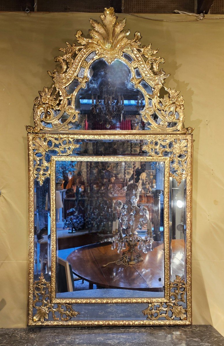 Important Miroir Epoque Louis XIV