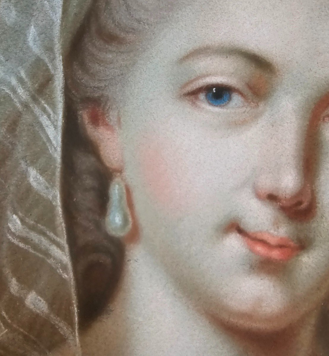 Pastel De Femme Du XVIIIème Siècle-photo-1