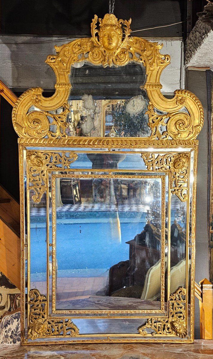 Important Miroir Epoque Louis XIV