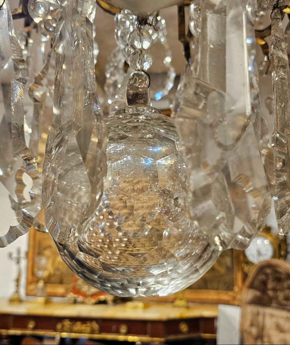 Important Lustre Cage Fin Du XVIIIème Siècle-photo-4