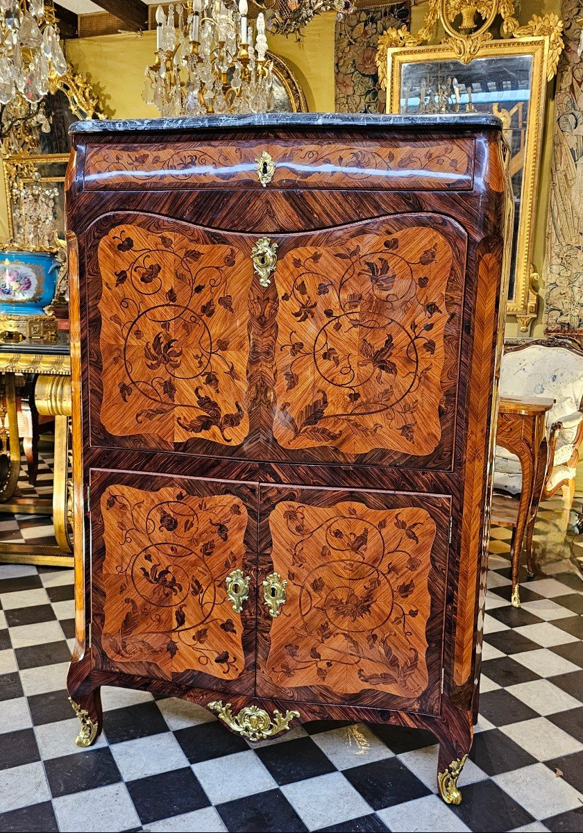 Secrétaire à Abattant Epoque Louis XV-photo-2