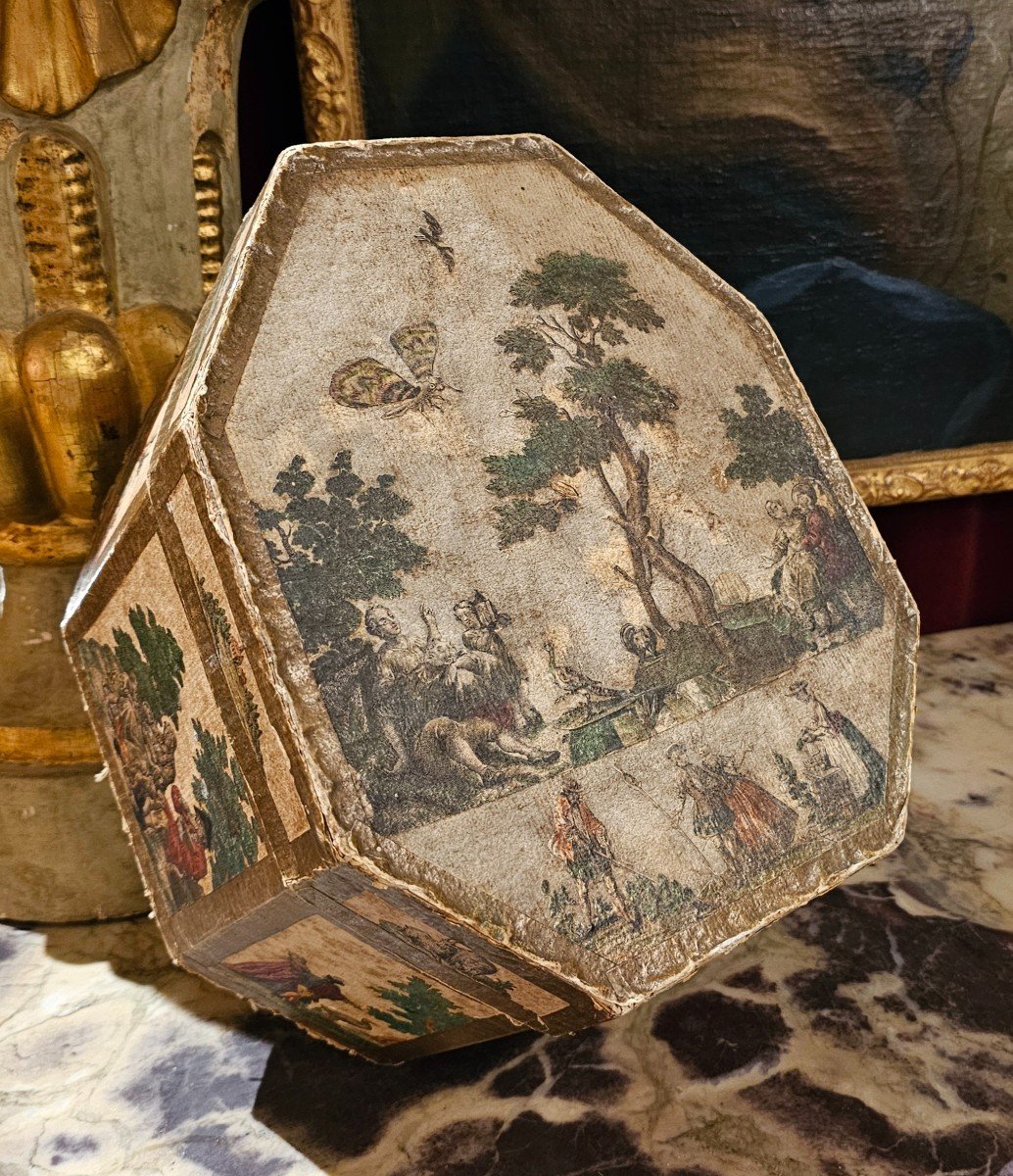 Rare Louis XV Period Hat Box-photo-2