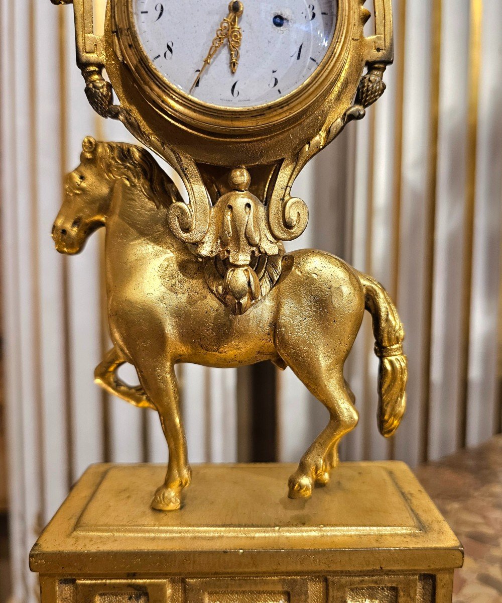 Small Clock "watch Holder" Directoire Period-photo-2